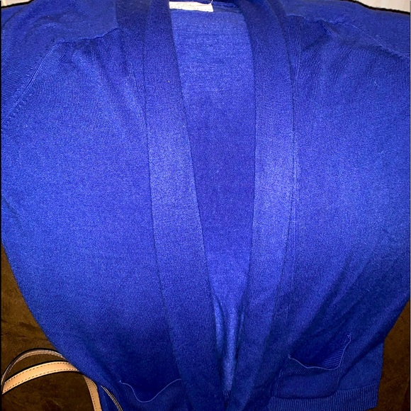 Debbie Morgan Blue or Purple Sz M Soft Cardigan - Picture 3 of 14